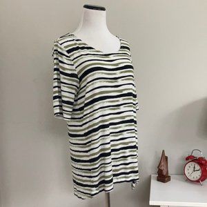 New Directions Green/Black T-shirt, Size S